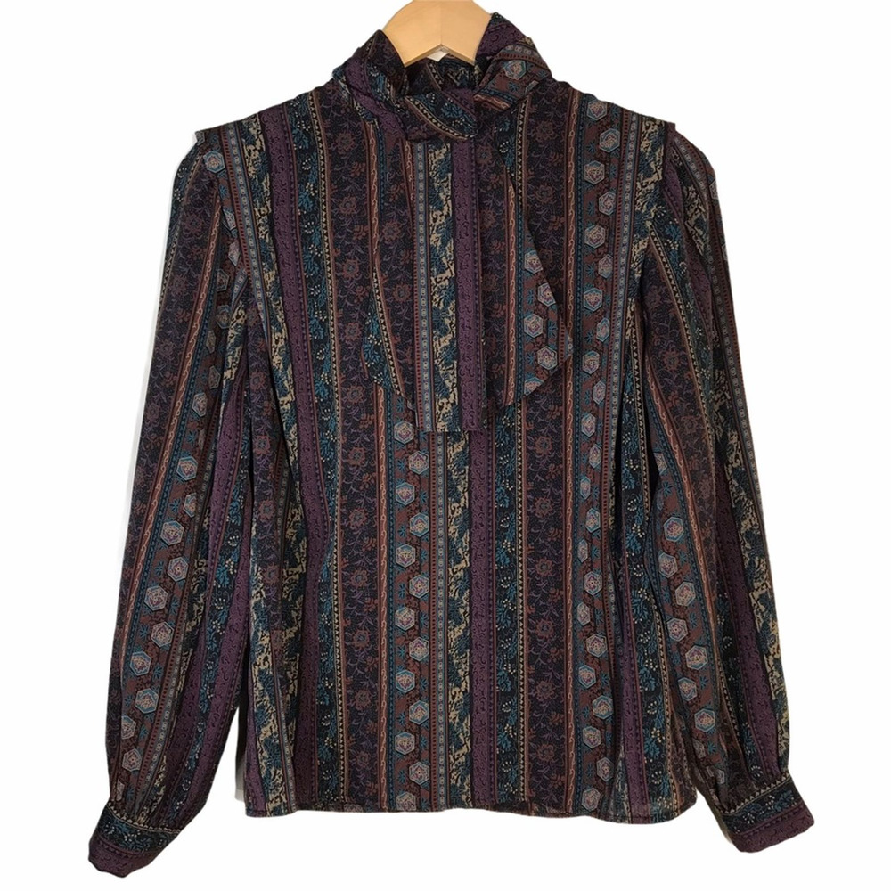 Vintage 80’s Sophisticates High Neck Blouse